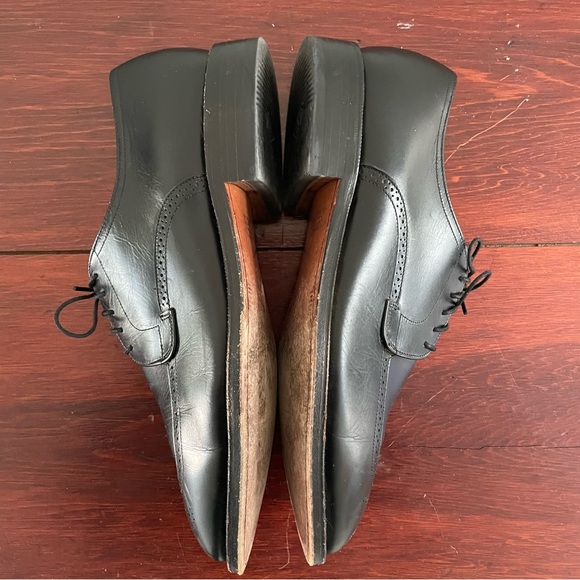 Johnston & Murphy Black Leather Wingtip Dress Shoes size 9 - Picture 6 of 7